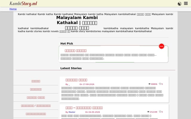 Screenshot of kambistory.ml
