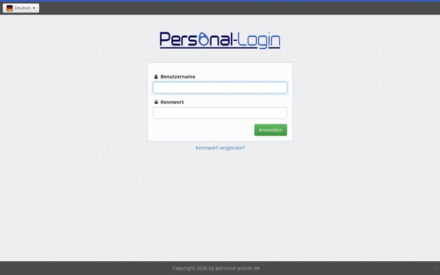 Screenshot of personal-login.de