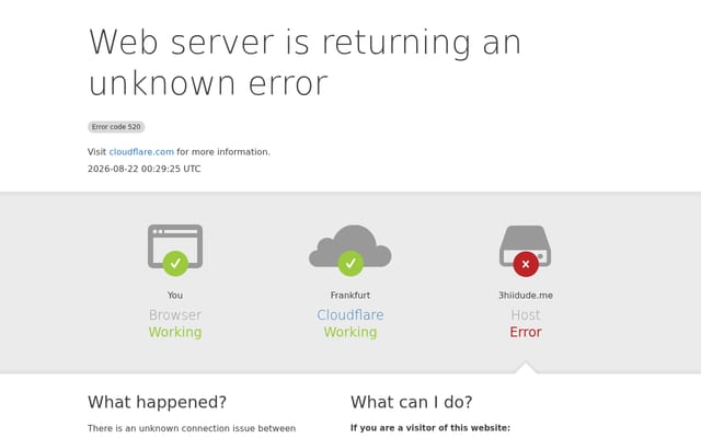 Screenshot of 3hiidude.me