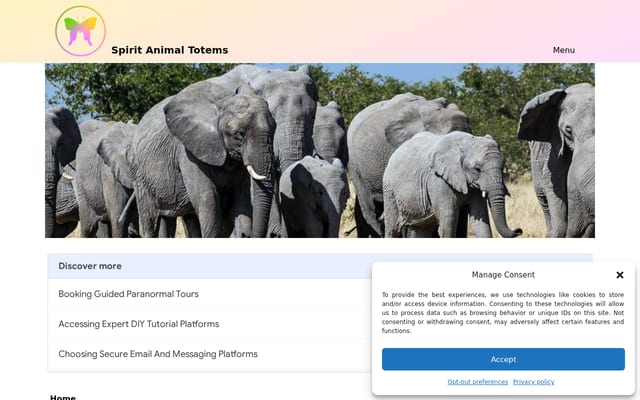Screenshot of spirit-animals.com