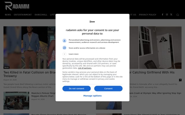 Screenshot of radamm.com