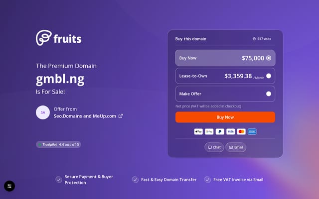 Screenshot of gmbl.ng