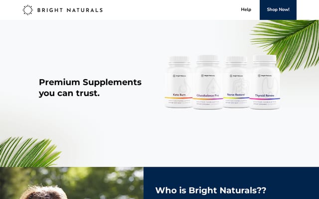 Screenshot of getbrightnaturals.com