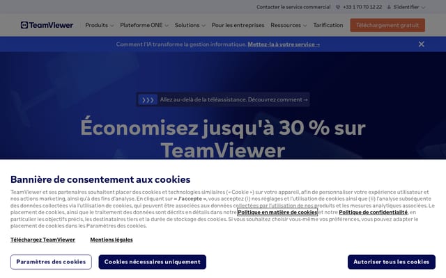 Screenshot of teamviewer.com