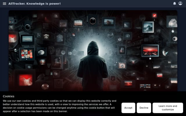 Screenshot of alltracker.org
