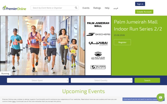 Screenshot of premieronline.com