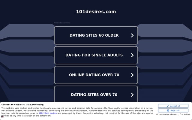 Screenshot of 101desires.com