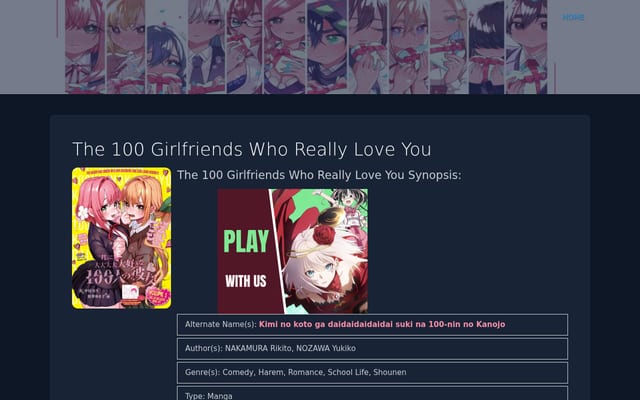 Screenshot of 100girlfriends.com
