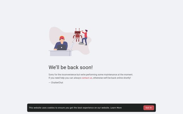 Screenshot of chatterchat.com