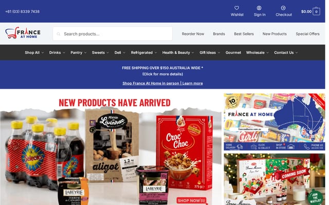 Screenshot of franceathome.com.au