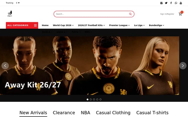 Screenshot of jjsport3.com