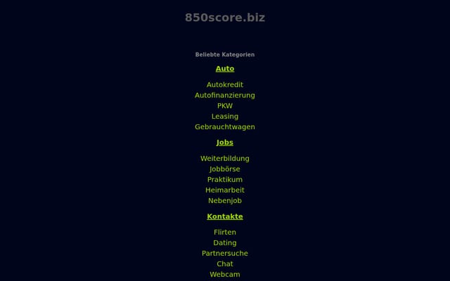 Screenshot of 850score.biz