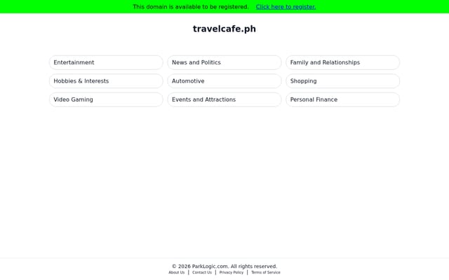 Screenshot of travelcafe.ph