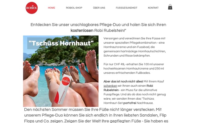 Screenshot of robiol.ch