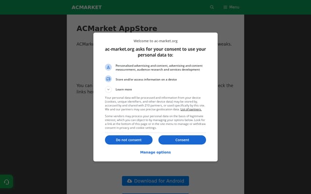 Screenshot of ac-market.org