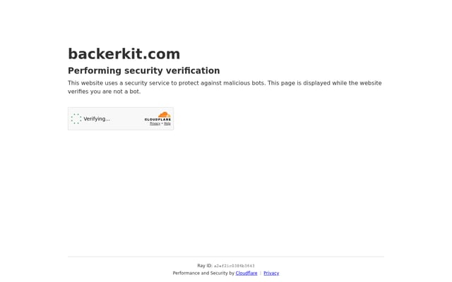 Screenshot of backerkit.com