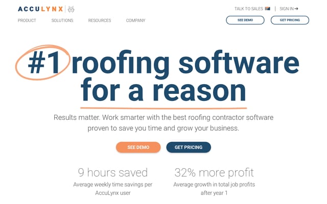 Screenshot of acculynx.com