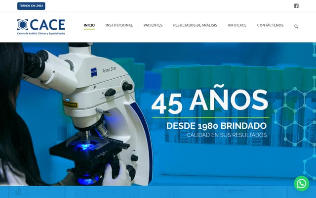 Screenshot of cacetuc.com.ar
