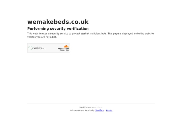 Screenshot of wemakebeds.co.uk