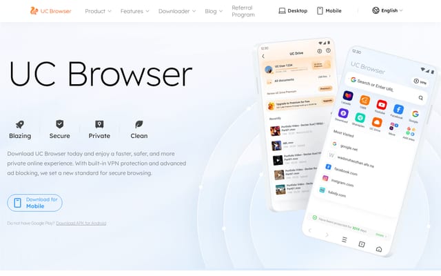 Screenshot of ucweb.com
