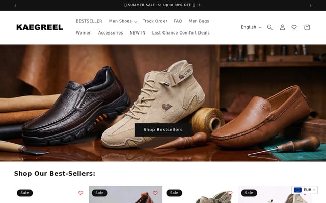 Screenshot of kaegreel.com