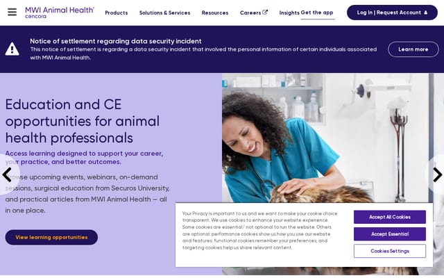 Screenshot of mwiah.com