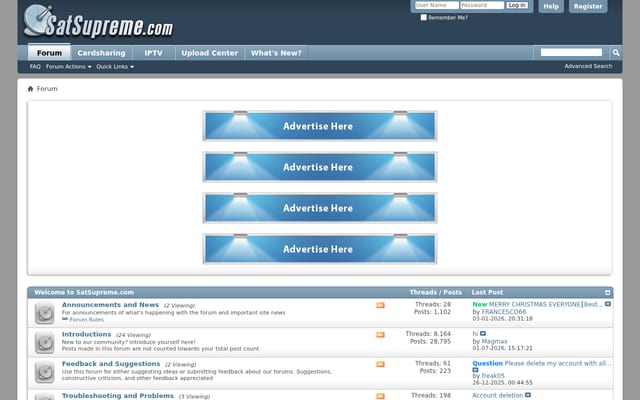 Screenshot of satsupreme.com