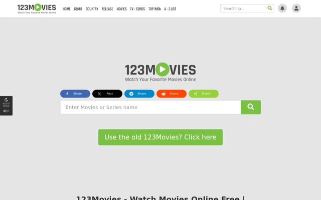 Screenshot of 123movieshub.cloud