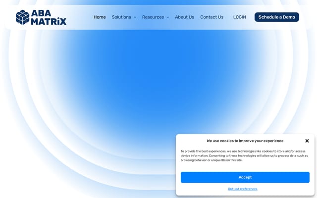 Screenshot of abamatrix.com
