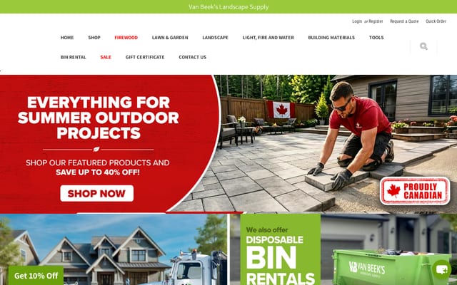 Screenshot of vanbeeks.com