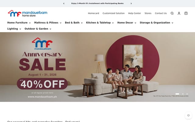 Screenshot of mandauefoam.ph