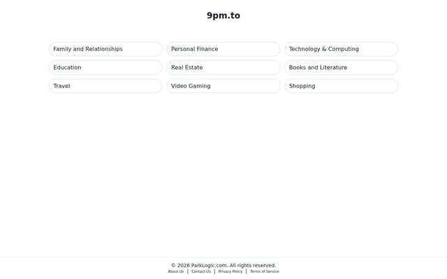 Screenshot of 9pm.to