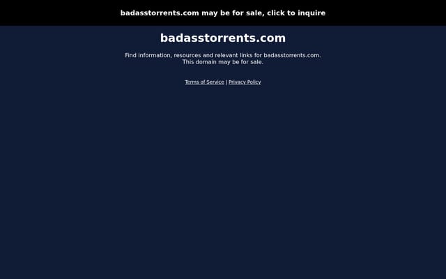 Screenshot of badasstorrents.com