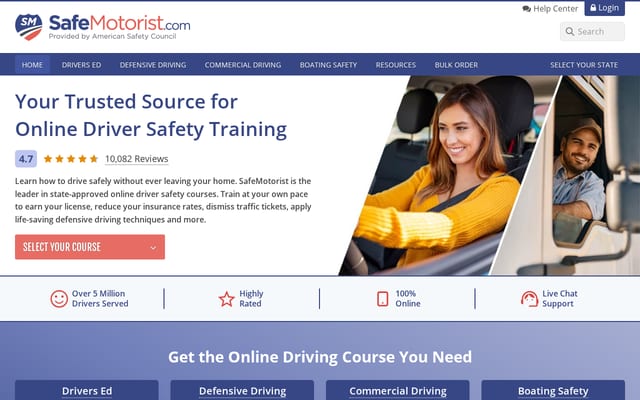 Screenshot of safemotorist.com