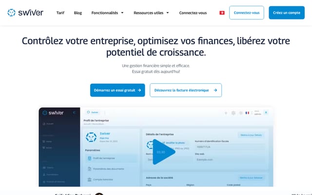 Screenshot of swiver.io