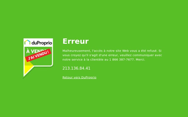 Screenshot of duproprio.com