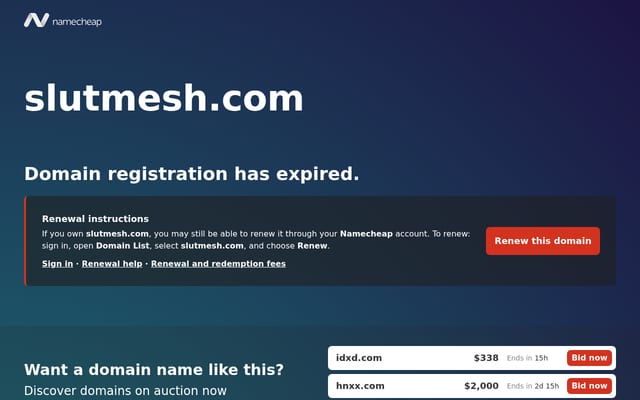Screenshot of slutmesh.com