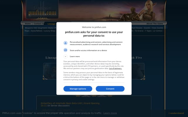 Screenshot of pmfun.com