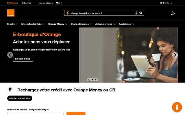 Screenshot of orange.cd