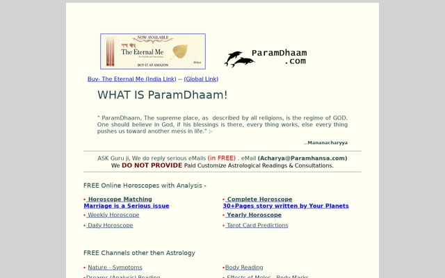 Screenshot of paramdhaam.com