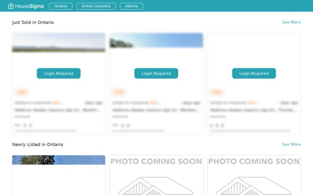 Screenshot of housesigma.com
