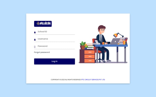 Screenshot of ptcschoolerp.com