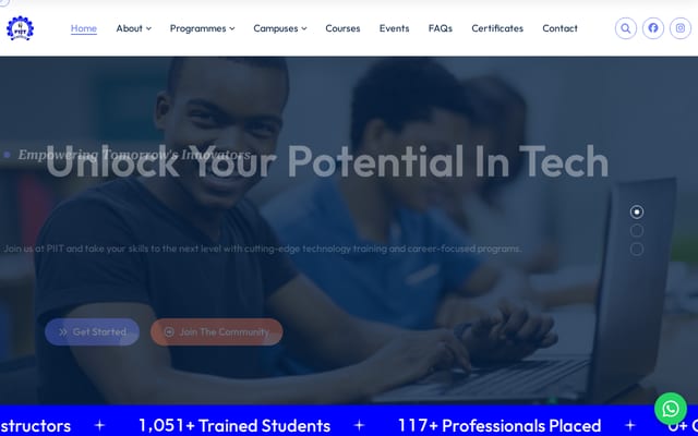 Screenshot of piit.com.ng