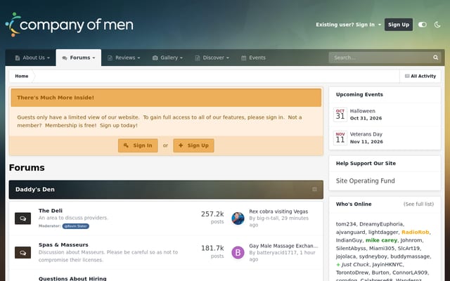 Screenshot of companyofmen.org