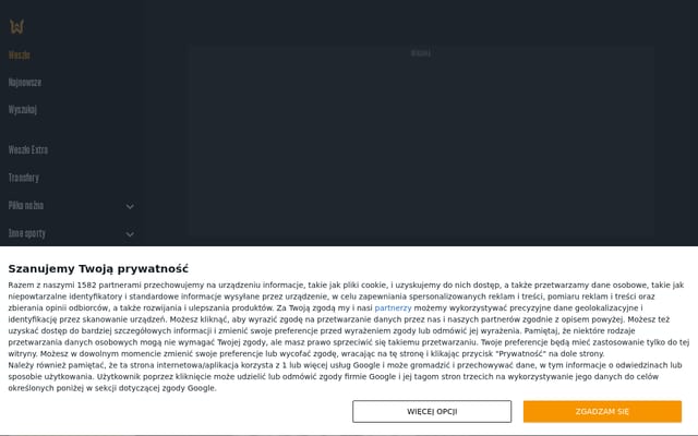 Screenshot of weszlo.com