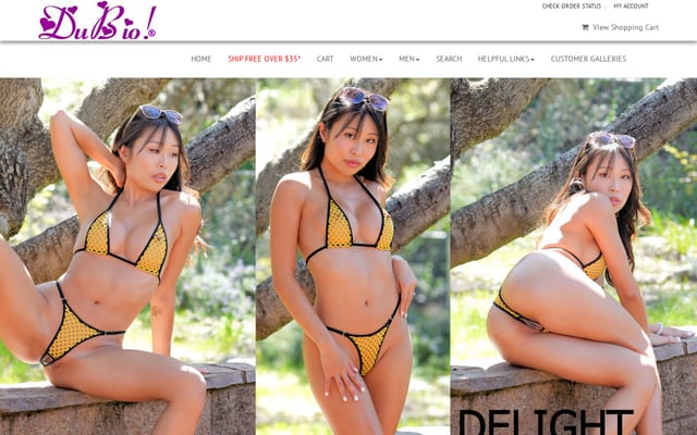 Screenshot of dubiobikinis.com