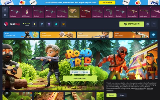 Screenshot of casehug.com