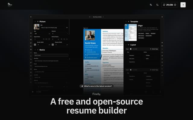 Screenshot of rxresu.me