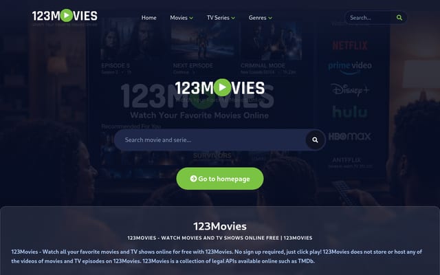 Screenshot of 123moviesco.site