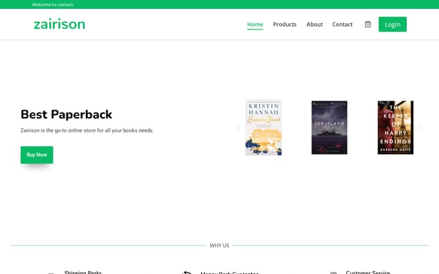 Screenshot of zairison.com
